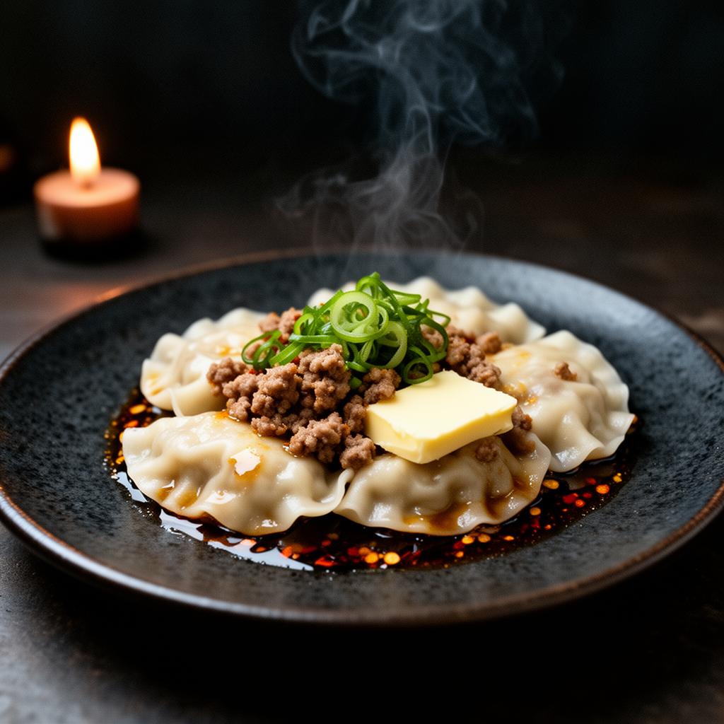 Spicy Pork & Butter Dumplings